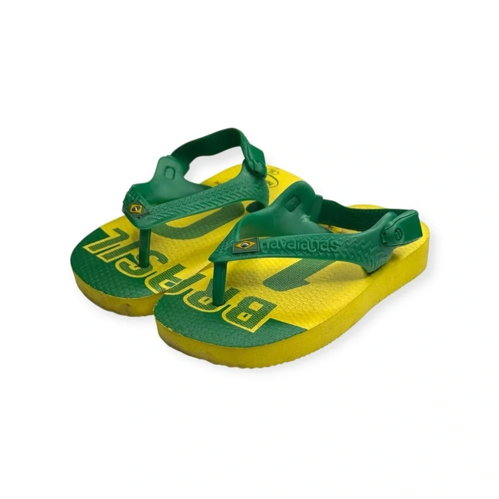 new Havaianas ✪ Ltd Ed FIFA World Cup Walker Sandal ✪ Brazil Yellow Green ✪ 6